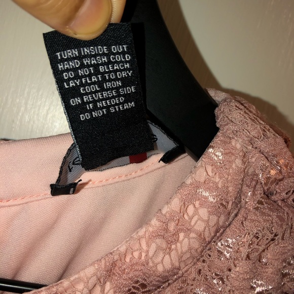 Teeze Me Dress Soft Pink Full Lace Form Fit - Picture 8 of 11